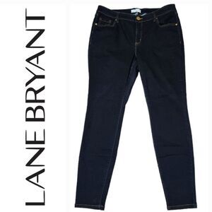 Lane Bryant Stretchy Lightweight Skinny Blue Jeans Plus Size 16L